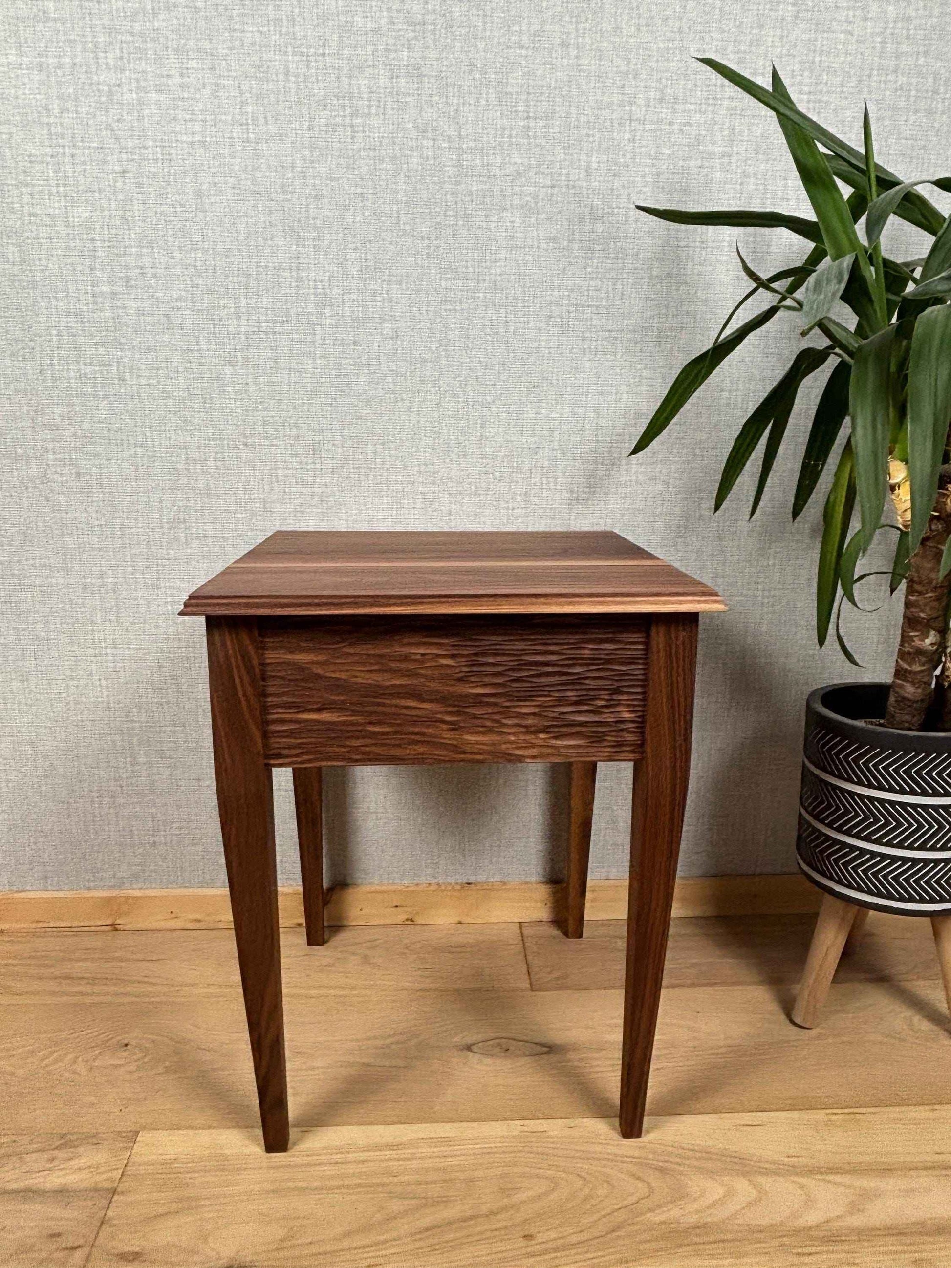 Textured Walnut Table