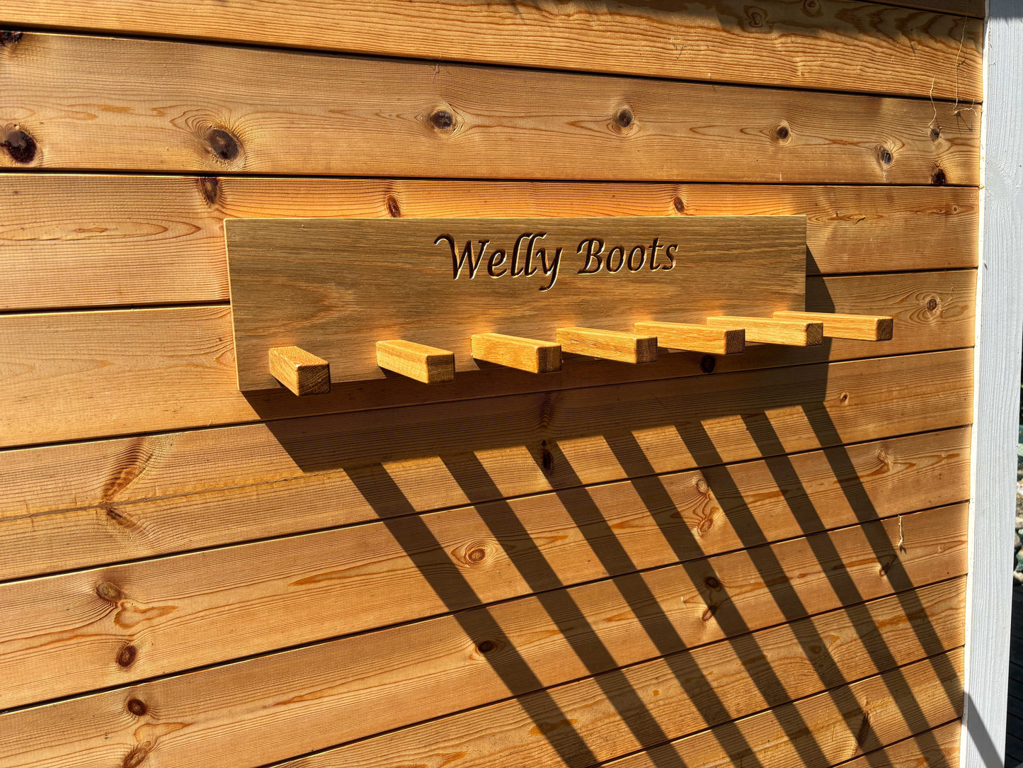 Oak Welly Rack