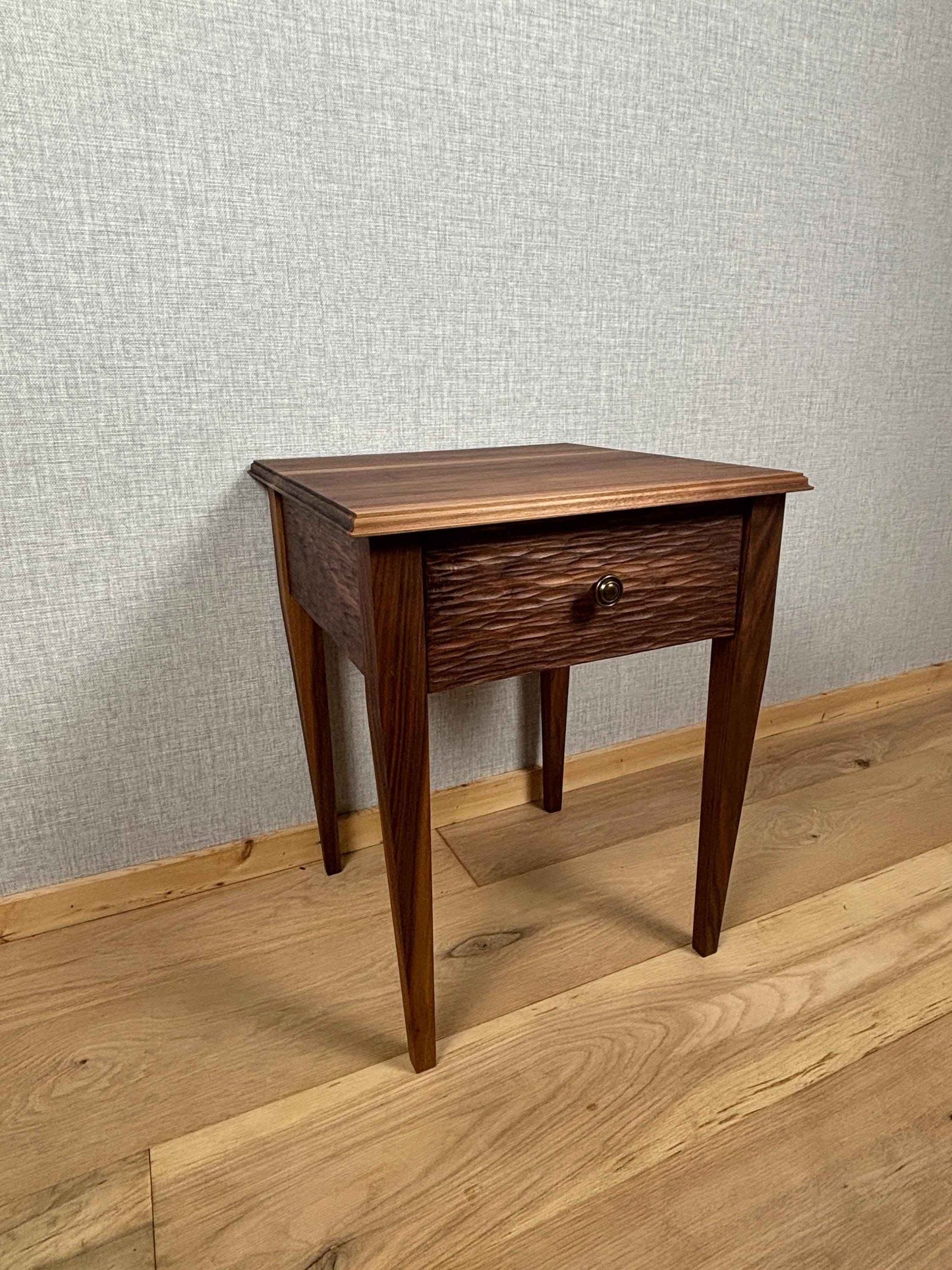Walnut table with Draw