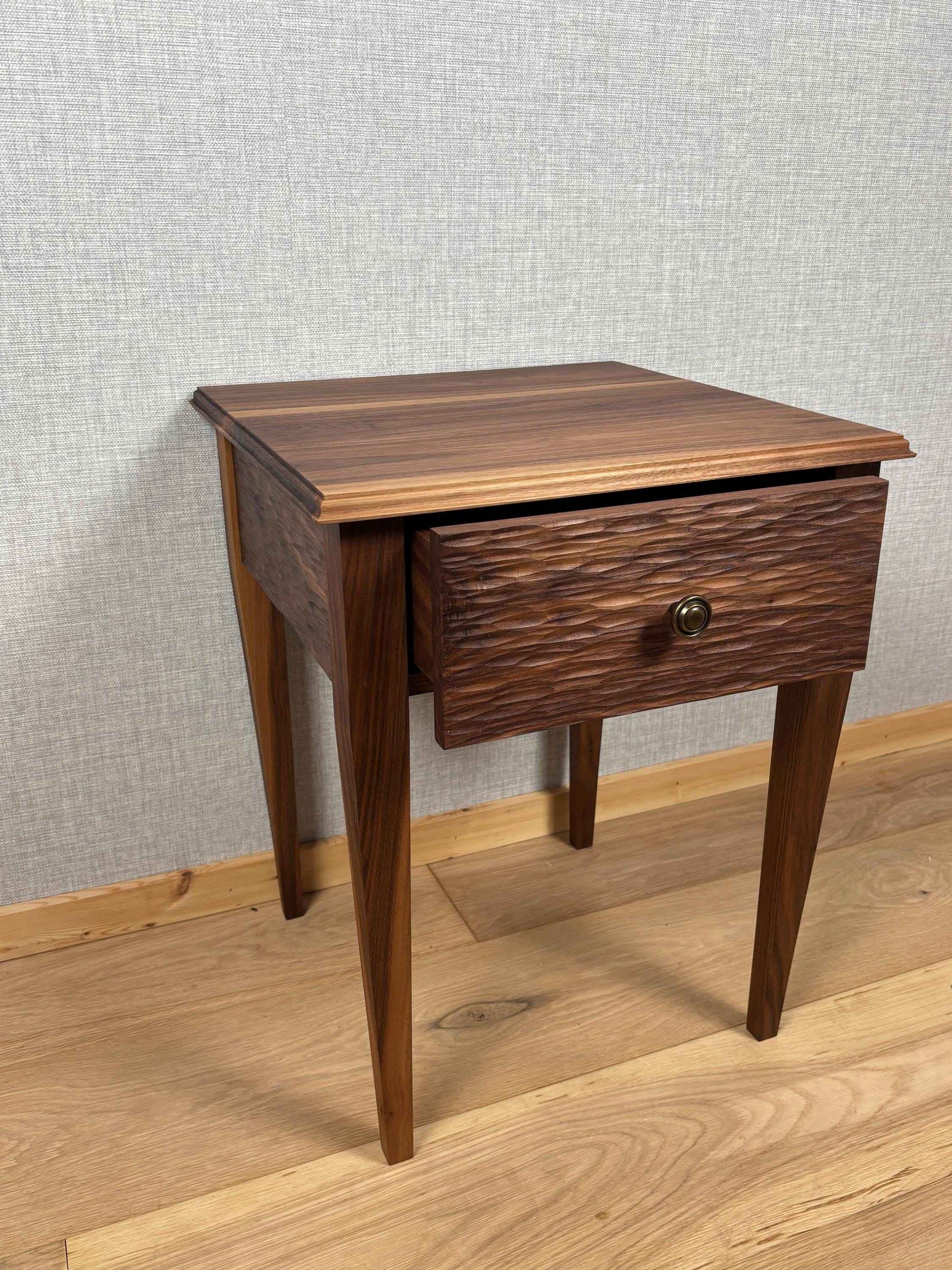 Walnut table with Draw