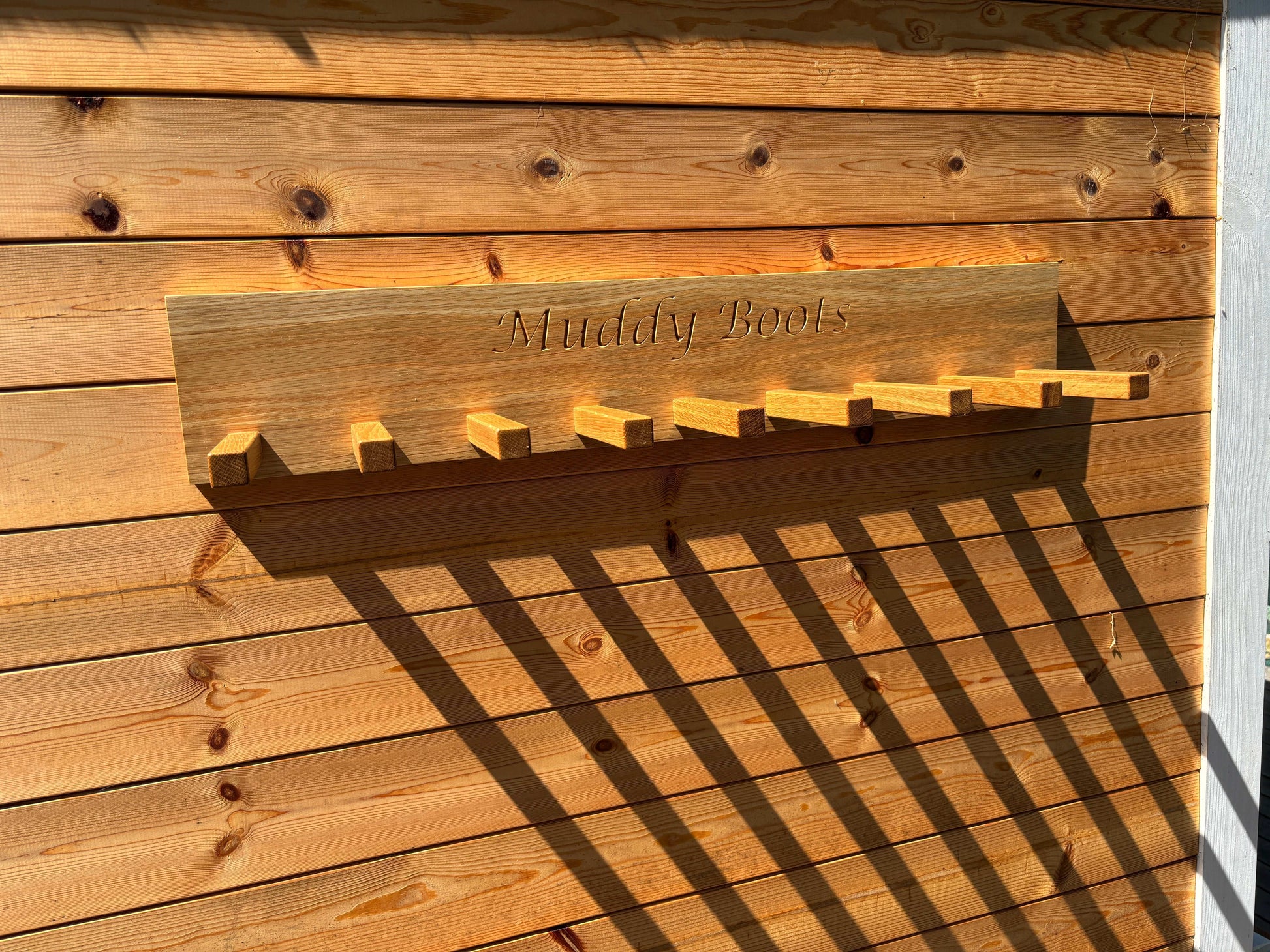 Oak Welly Rack