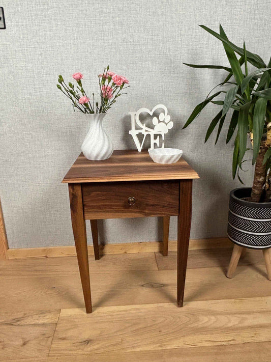 Walnut Table with Draw