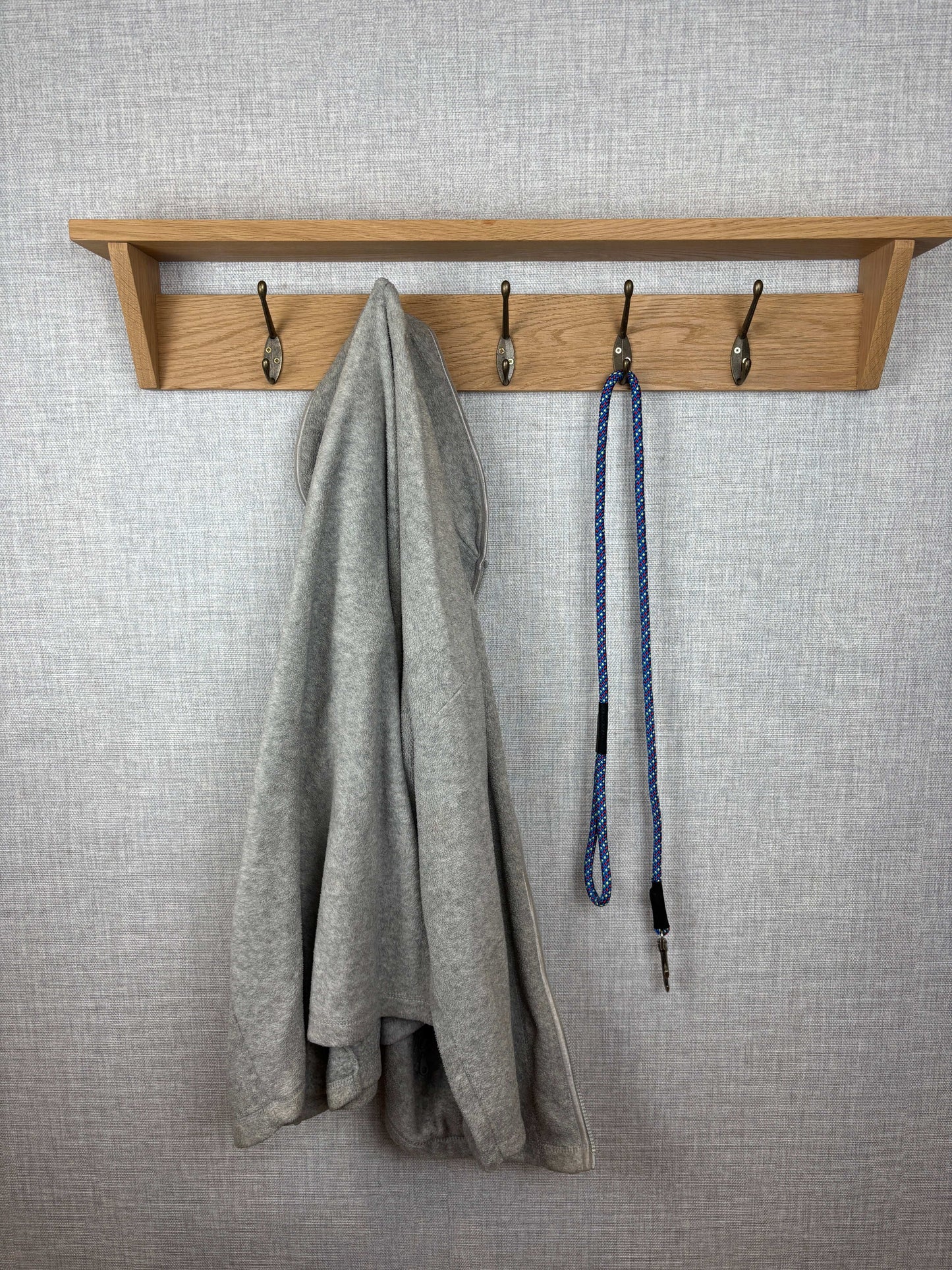 Oak Coat Hanger and Shelf