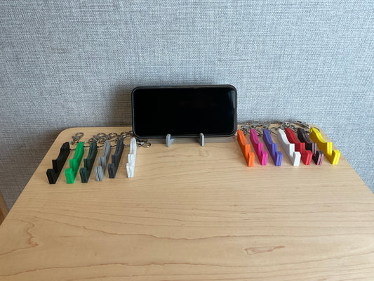 Folding Phone Stand Keyring - Trackside Joinery