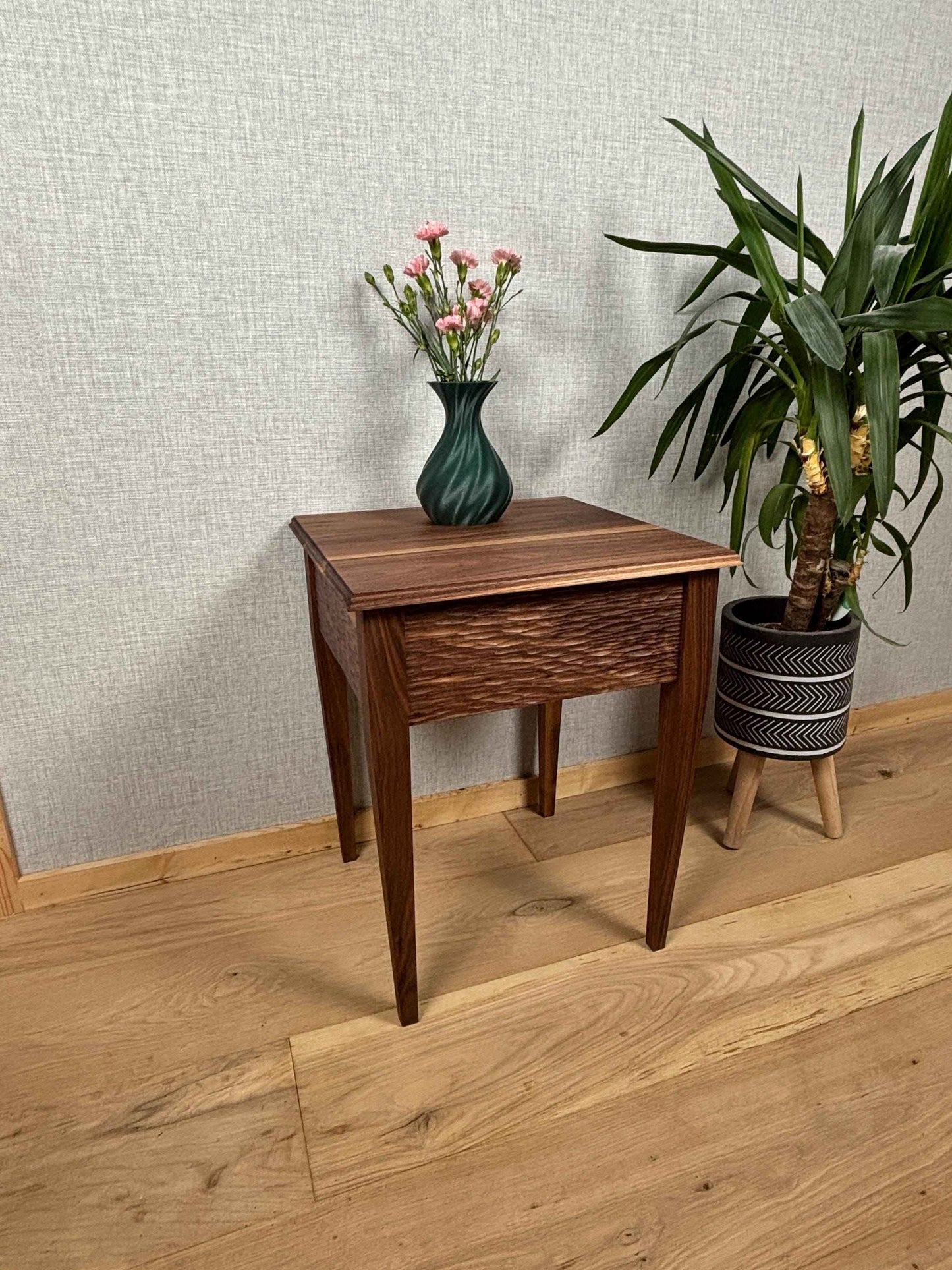 Textured Walnut Table