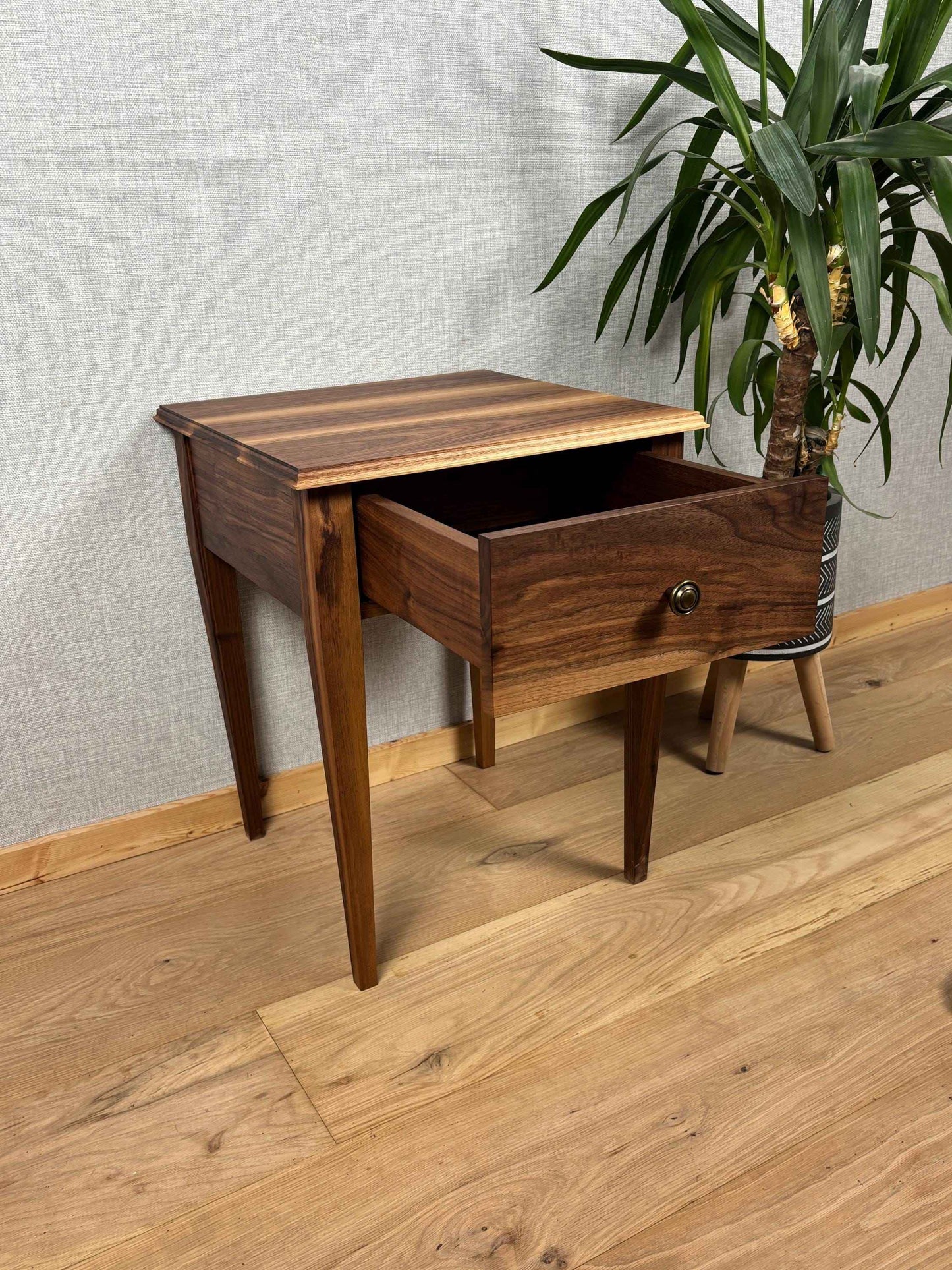 Walnut Table with Draw