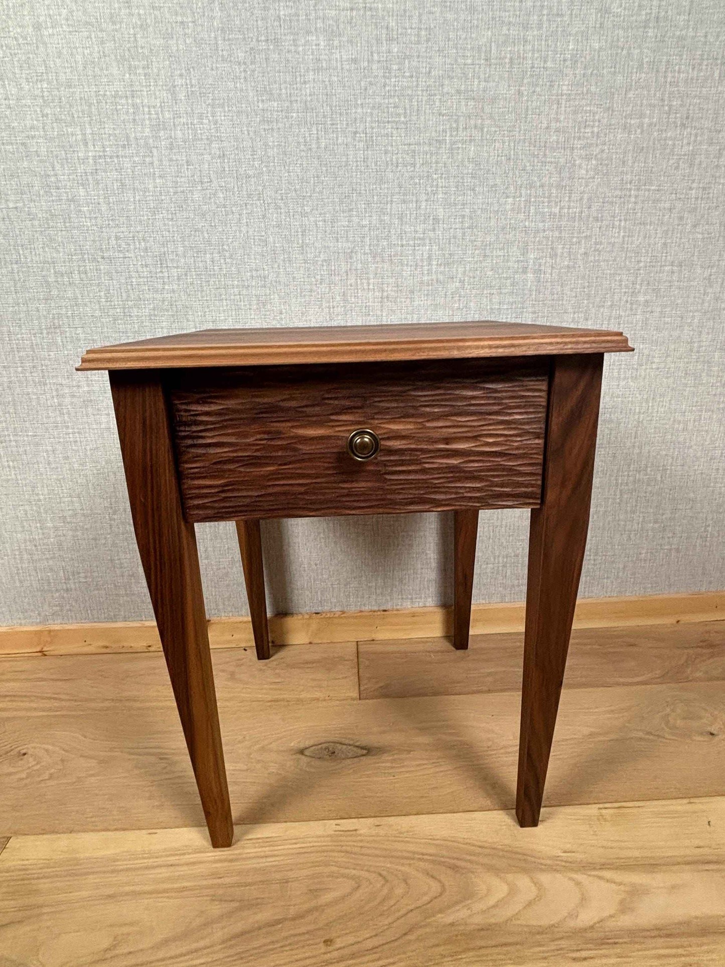 Walnut table with Draw