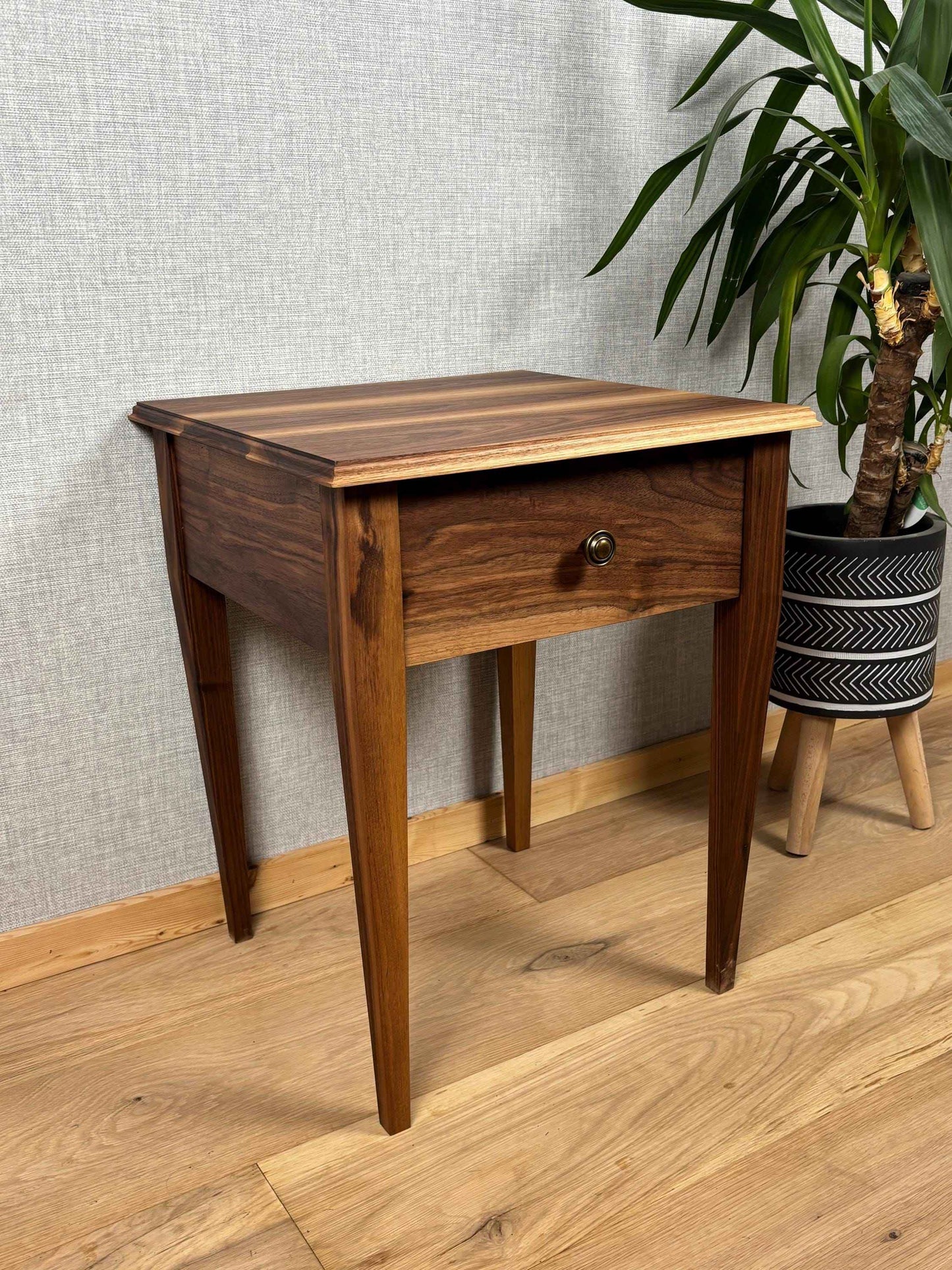 Walnut Table with Draw