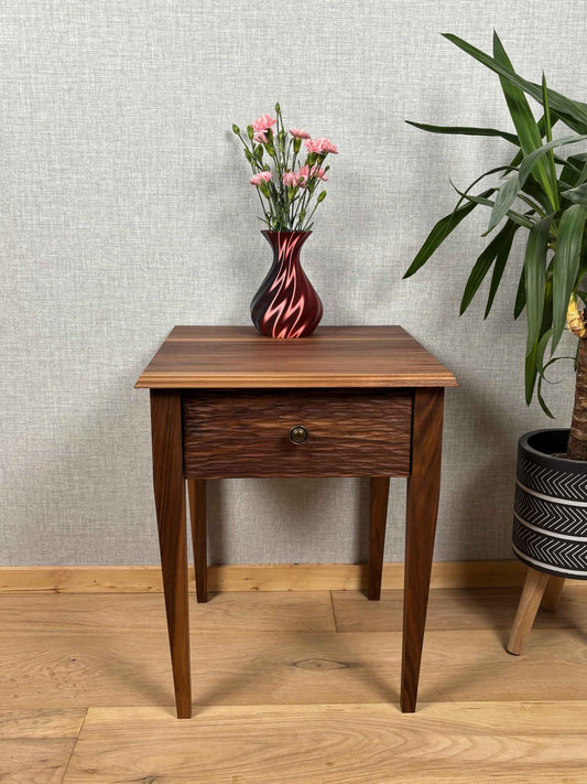 Walnut table with Draw